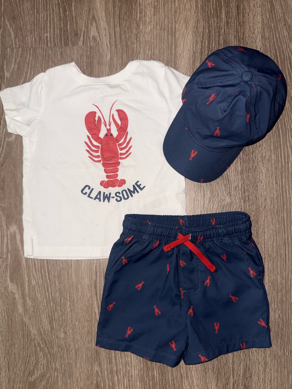 Kids Navy and White Lobster Swim Set - Tommy Bahama